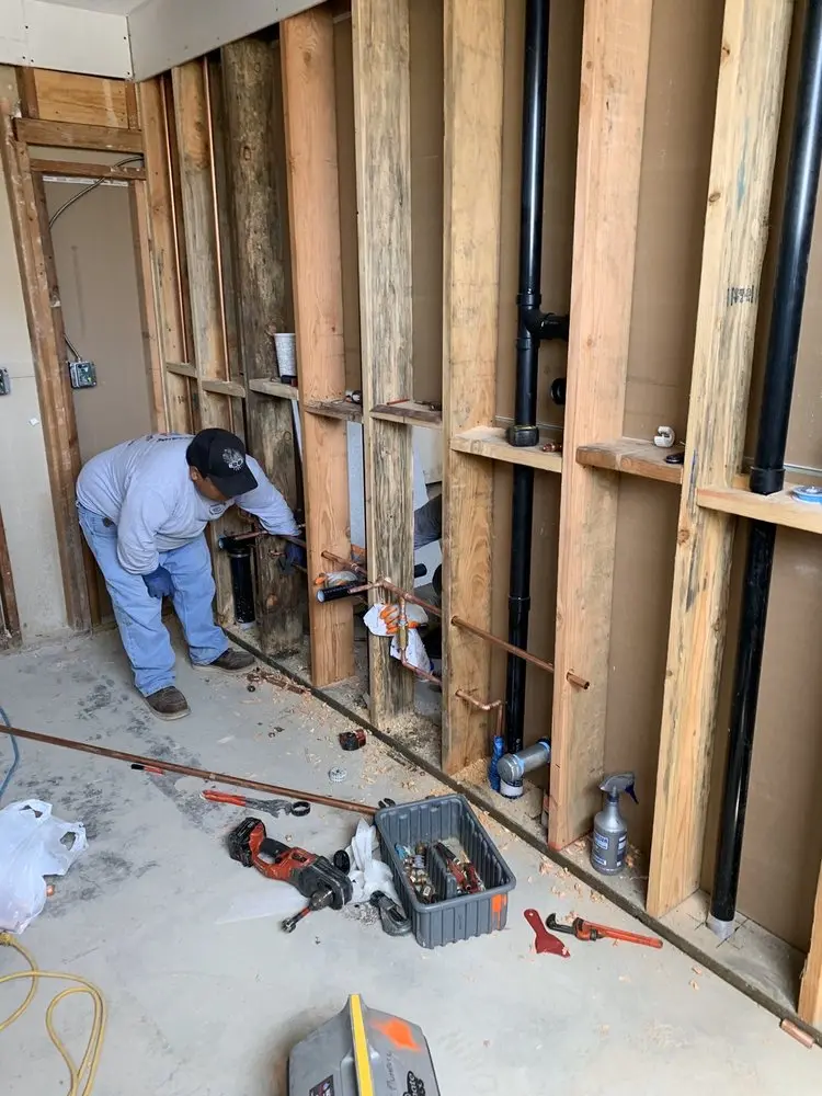 Commercial rough-in plumbing for Gas Line Repair in Town Plot
